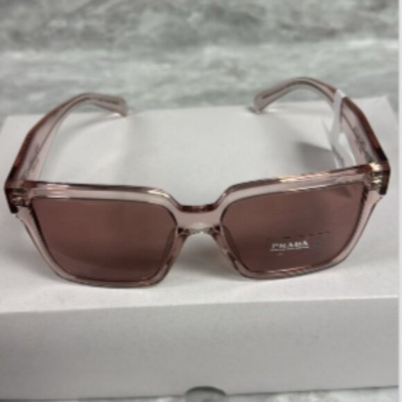 NEW | PRADA | 24ZS | 24ZS 13I08M | 56 | GERANIUM CRYSTAL | DARK VIOLET | NON POL - Picture 1 of 6